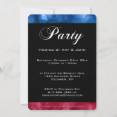 Uitnodiging voor nieuwjaarsfeest Mix Colors Bokeh  (Achterkant)