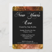 Uitnodiging voor nieuwjaarsfeest Mix Colors Bokeh  (Achterkant)