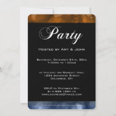 Uitnodiging voor nieuwjaarsfeest Mix Colors Bokeh  (Achterkant)