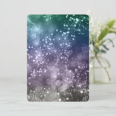 Uitnodiging voor nieuwjaarsfeest Mix Colors Bokeh  (Staand voorkant)