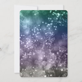 Uitnodiging voor nieuwjaarsfeest Mix Colors Bokeh 