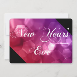 Uitnodiging voor nieuwjaarsfeest Mix Colors Bokeh 