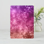 Uitnodiging voor nieuwjaarsfeest Mix Colour Bokeh  (Staand voorkant)