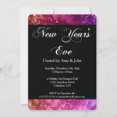 Uitnodiging voor nieuwjaarsfeest Mix Colour Bokeh  (Achterkant)