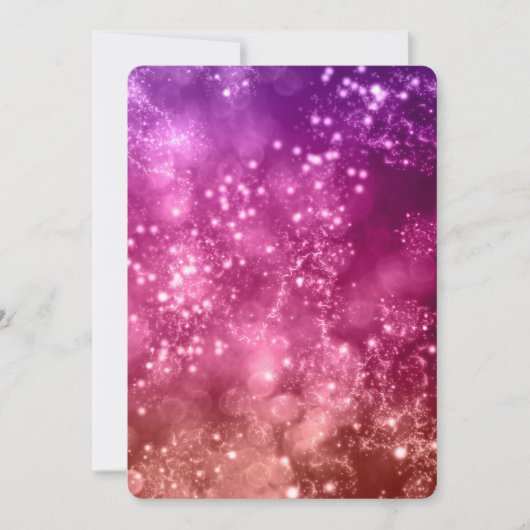 Uitnodiging voor nieuwjaarsfeest Mix Colour Bokeh  (Voorkant)