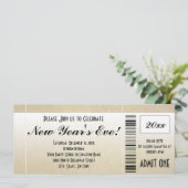 Uitnodiging voor nieuwjaarstickets (Staand voorkant)