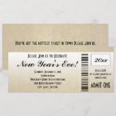 Uitnodiging voor nieuwjaarstickets (Voorkant / Achterkant)