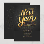 Uitnodiging voor nieuwjaarsviering (Voorkant / Achterkant)