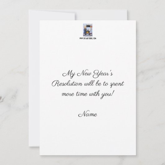 Uitnodiging voor Nieuwjaarsvoornemens (Achterkant)