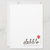 Uitnodiging voor nijlpaard feestje met eigen tekst (Achterkant)