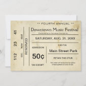 Uitnodiging voor noodlijdend entertainment (Voorkant)