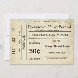 Uitnodiging voor noodlijdend  entertainment