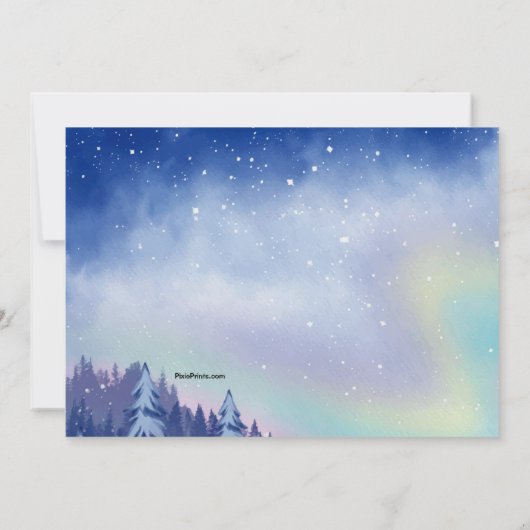 Uitnodiging voor noordelijke hoogten en sterren  (Achterkant)