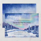 Uitnodiging voor noordelijke hoogten en sterren  (Voorkant / Achterkant)