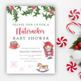 Uitnodiging voor Notenkraker baby shower