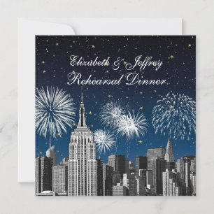 Uitnodiging voor NYC ESB Skyline Blue Star Firewks