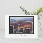 Uitnodiging voor NYC Skyline Central Park From Abo (Staand voorkant)