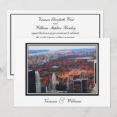 Uitnodiging voor NYC Skyline Central Park From Abo (Voorkant / Achterkant)