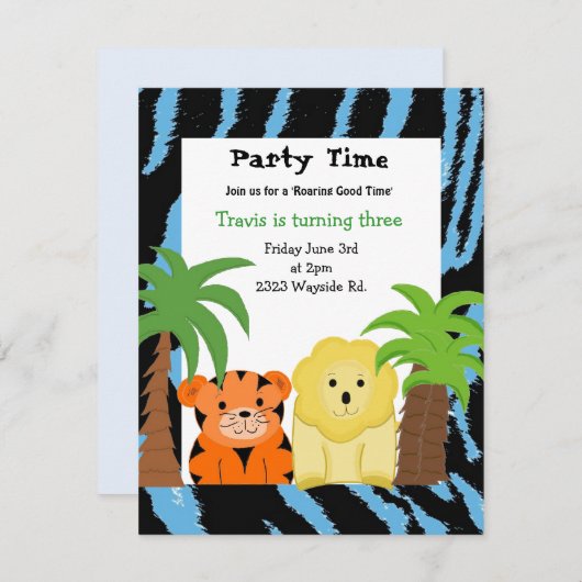 Uitnodiging voor oerwouden (Voorkant / Achterkant)