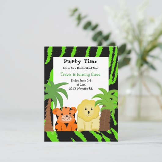 Uitnodiging voor oerwouden (Staand voorkant)