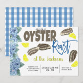 Uitnodiging voor Oester Roast Feest (Voorkant / Achterkant)