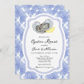 Uitnodiging voor Oesterbraden Oesterbraden koppel (Voorkant / Achterkant)