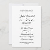 Uitnodiging voor officiële bruiloft (Voorkant)