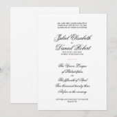 Uitnodiging voor officiële bruiloft (Voorkant / Achterkant)