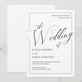 Uitnodiging voor officiële uitzending van weddensc (Voorkant / Achterkant)