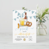 Uitnodiging voor Oktoberfest bierbrats Party (Staand voorkant)