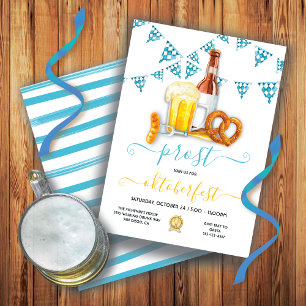 Uitnodiging voor Oktoberfest bierbrats Party