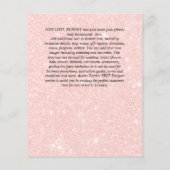 UITNODIGING VOOR OLIFANTJE BABY MEISJE SHOWER MET  (Achterkant)