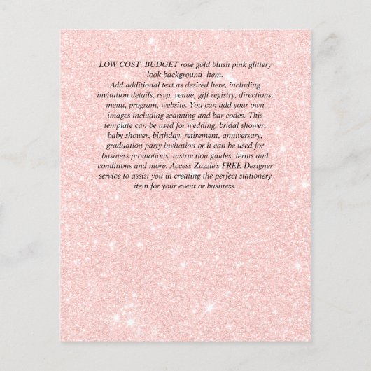 UITNODIGING VOOR OLIFANTJE BABY MEISJE SHOWER MET  (Achterkant)