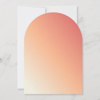 Uitnodiging voor Ombre Peach en White Gradient
