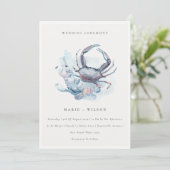 Uitnodiging voor onderzeese krabben Koral Costal W (Staand voorkant)