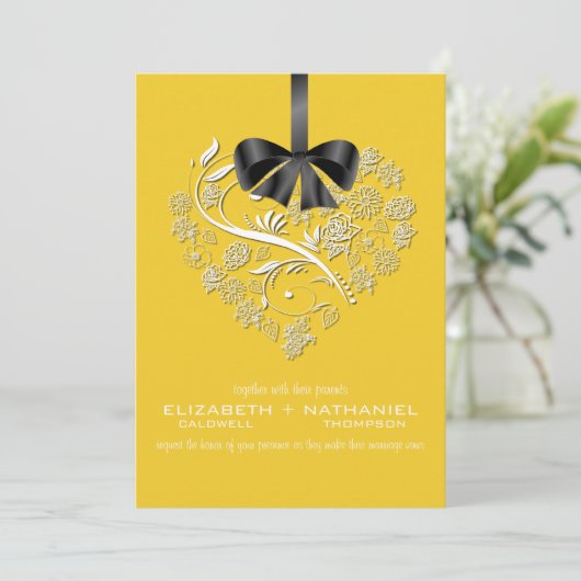 Uitnodiging voor ononderbroken weduwen—zonneschijn (Staand voorkant)