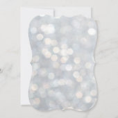 Uitnodiging voor onregelmatig licht blauw Baby sho (Achterkant)