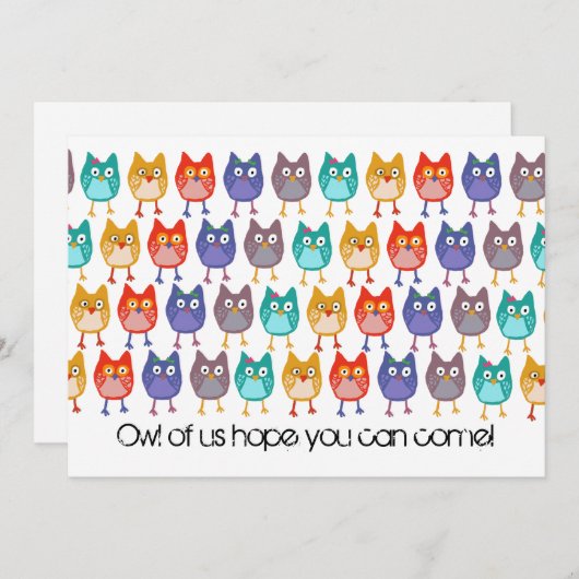 Uitnodiging voor ons (Voorkant / Achterkant)