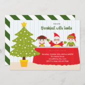 Uitnodiging voor Ontbijt Met Sinterklaas feestje (Voorkant / Achterkant)