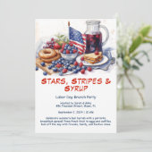 Uitnodiging voor ontbijt op de Dag van de Arbeid - (Staand voorkant)