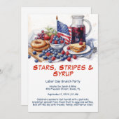 Uitnodiging voor ontbijt op de Dag van de Arbeid - (Voorkant / Achterkant)