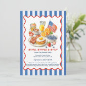 Uitnodiging voor ontbijt op de Dag van de Arbeid - (Staand voorkant)