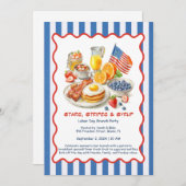 Uitnodiging voor ontbijt op de Dag van de Arbeid - (Voorkant / Achterkant)