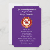 Uitnodiging voor ontbijt van POJ Prayer (Voorkant)