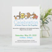 Uitnodiging voor ontbijtfeestmaal (Staand voorkant)