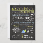 Uitnodiging voor ontsnappingskamer in Science Lab (Voorkant)