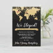 Uitnodiging voor ontvangst met kaart (Staand voorkant)