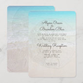 Uitnodiging voor ontvangst van strandzanddollars (Voorkant / Achterkant)