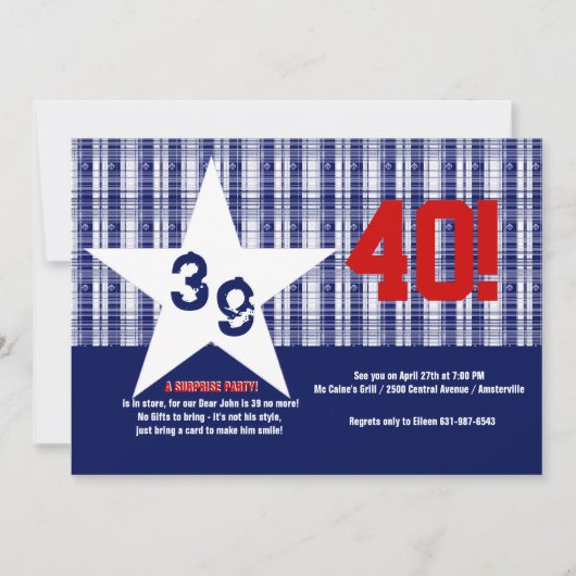 Uitnodiging voor onze Star Birthday Party (Voorkant)