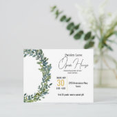 Uitnodiging voor open huis of andere (Staand voorkant)